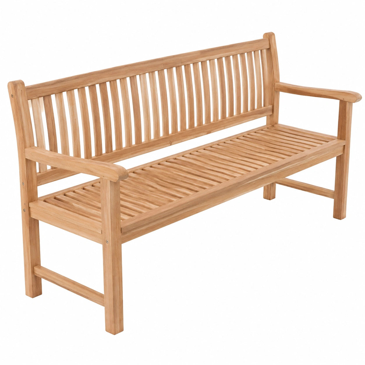Gartenbank – 3-Sitzer, aus Teakholz, Braun und Naturfarben
