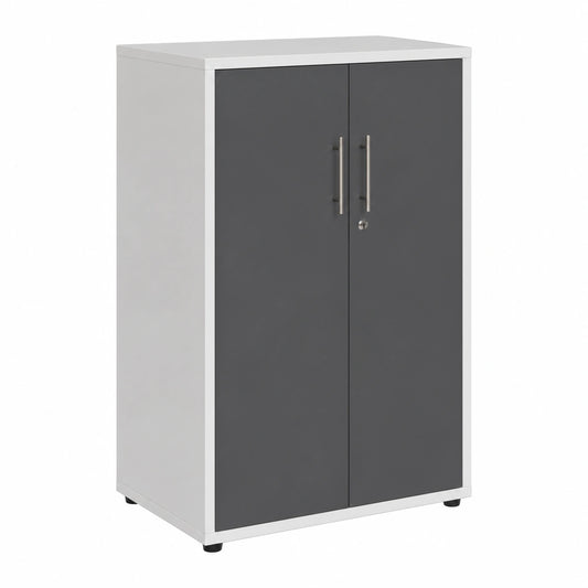 Kommode – 74 cm, mit mehreren Türen, Anthrazit