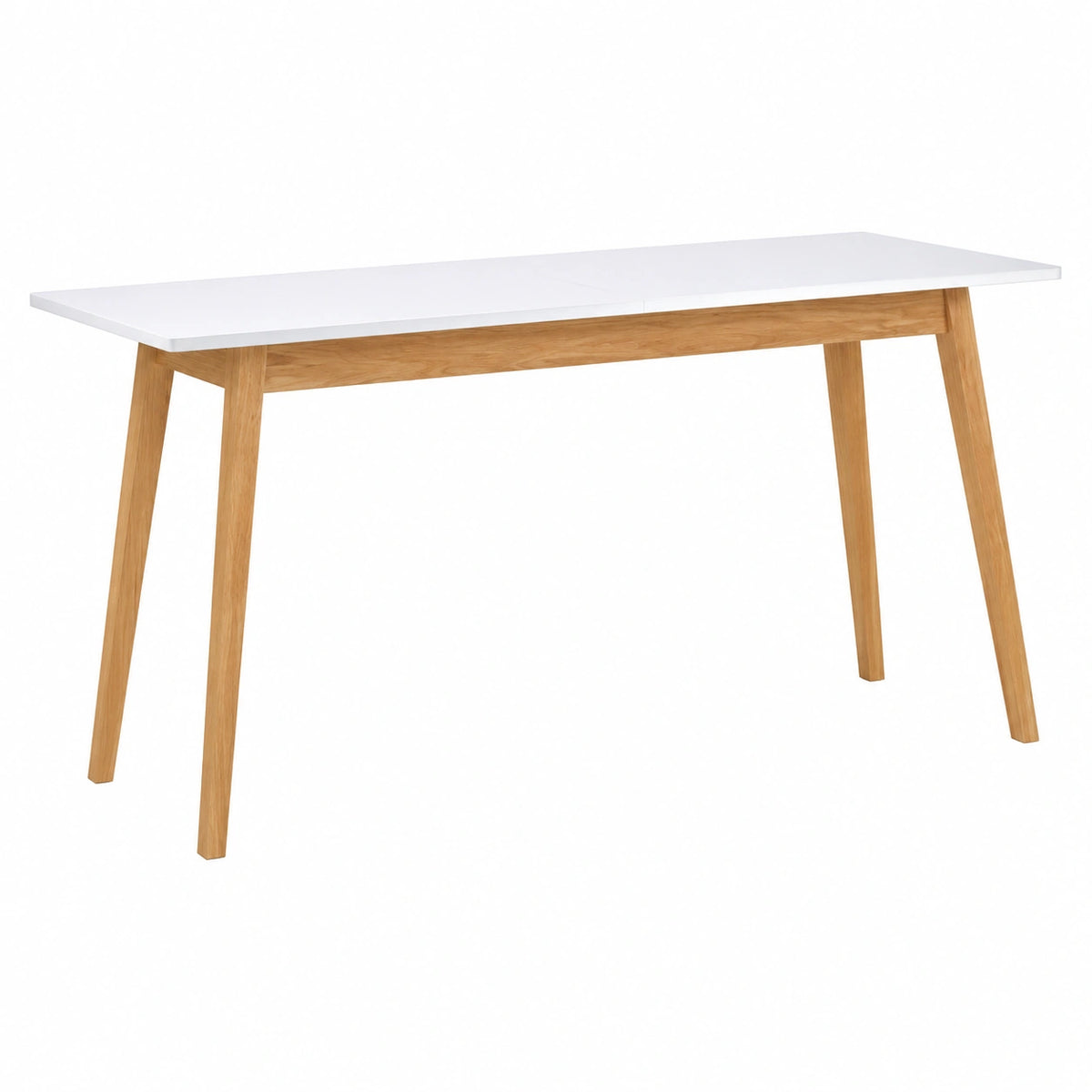 Esstisch – 180 × 80 cm, skandinavischer Stil, ausziehbar, aus Massivholz, für Esszimmer, Küche und Wohnzimmer