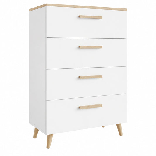 Kommode – skandinavischer Stil, mit Stauraum, aus Eichenholz, Artisan-Eiche, für Wohnzimmer, Schlafzimmer und Flur