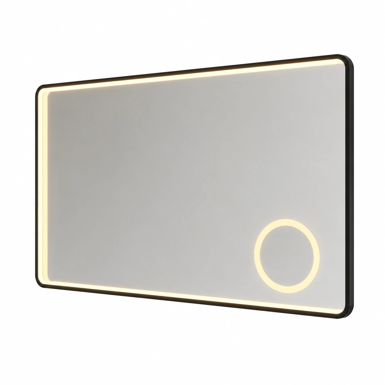 Spiegel – moderner Stil, mit LED-Beleuchtung, Silber