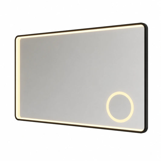 Spiegel – moderner Stil, mit LED-Beleuchtung, Silber