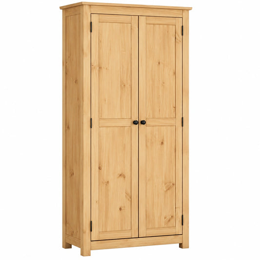 Kleiderschrank – Landhausstil, mit mehreren Türen, aus Kiefernholz