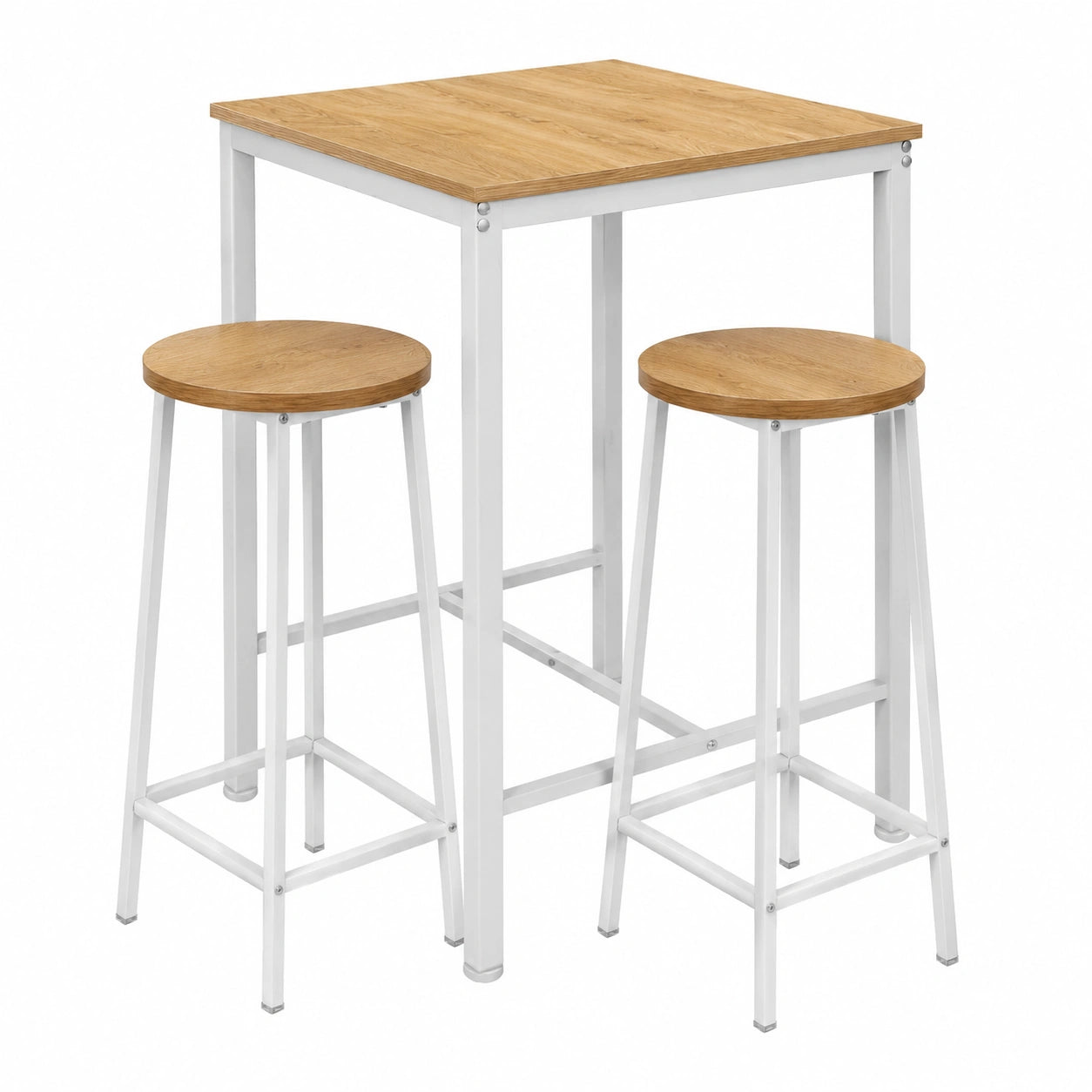 Bartisch – 60 × 60 × 100 cm, aus Eichenholz, für Küche