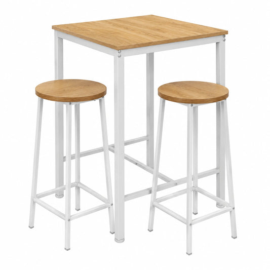 Bartisch – 60 × 60 × 100 cm, aus Eichenholz, für Küche