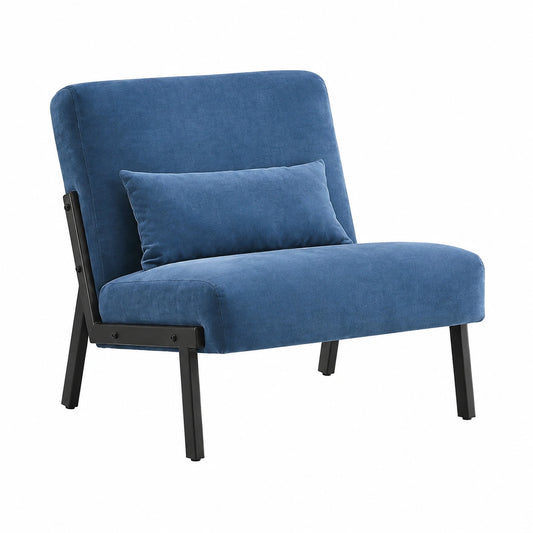 Loungesessel – 2er-Set, gepolstert, Blau