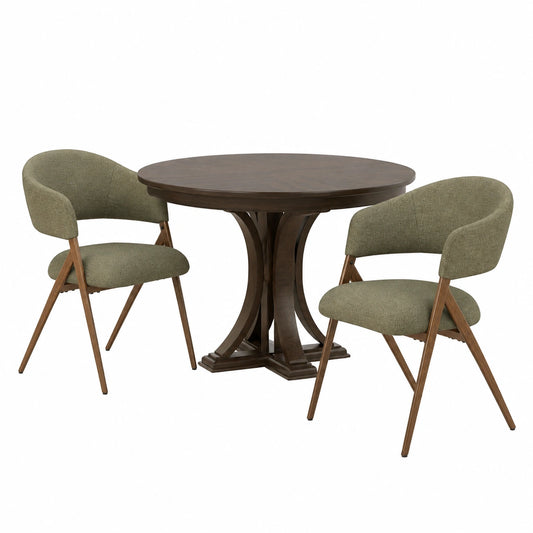 Esszimmerstühle – 2er-Set, moderner Stil, gepolstert, mit Rückenlehne, Grün, für Wohnzimmer und Schlafzimmer